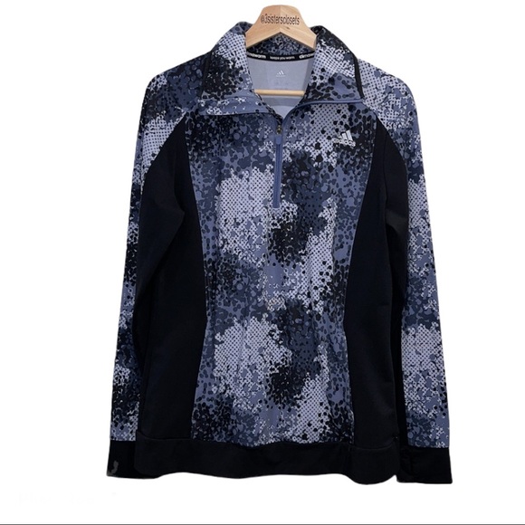 Adidas Climawarm Quarter Zip Sweatshirt SZ Large - Picture 3 of 8